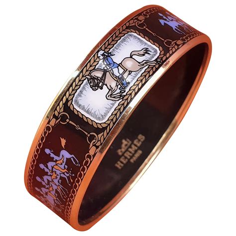 hermes bracelet with horse|Hermes enamel horse bracelet.